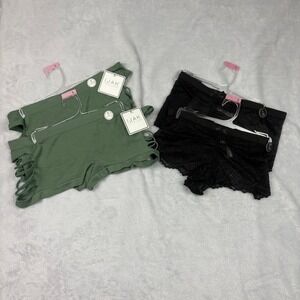 IJAK Body Frosting Panties Lingerie Lace Cheeky Shorts Bundle of 4 Size L.‎